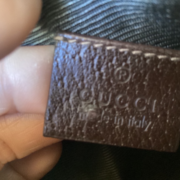 Authentic Gucci Abbey Pochette small Shoulder bag canvas vintage - Picture 11 of 14